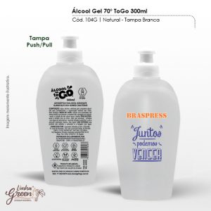 Álcool em gel personalizado